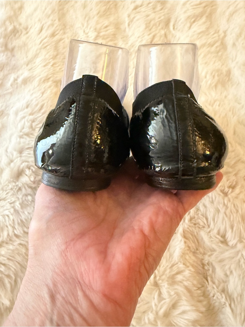 Final price unless bundled. Tory Burch size 9 Black Patent leather flat - Picture 6 of 9